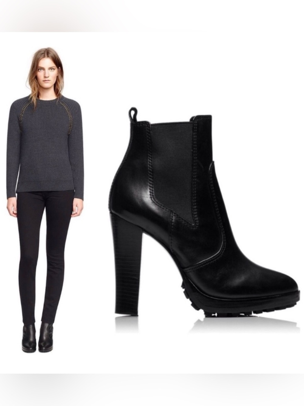 Tory Burch Sullivan lug sole boots